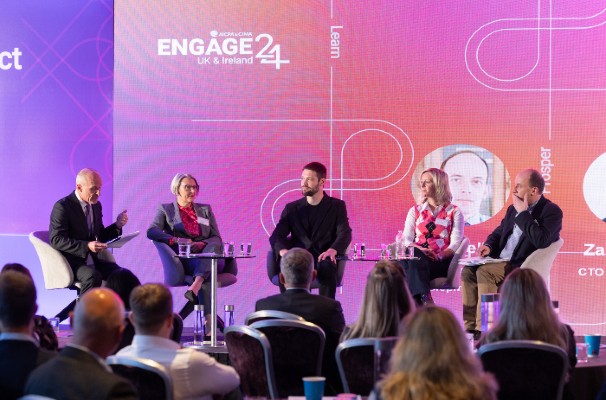 five panelists discussing